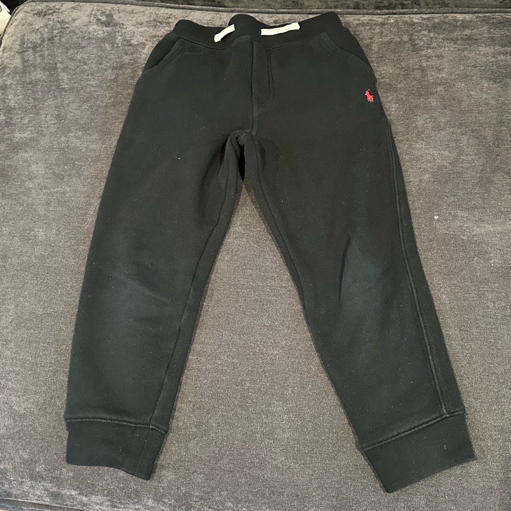 Polo Ralph lauren classic jogger black with red embroidered pony